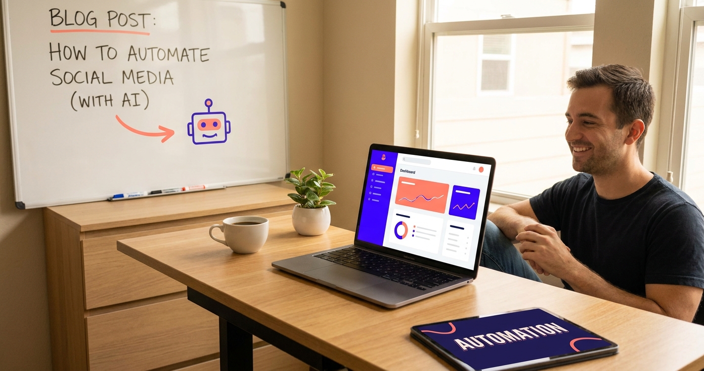 Discover how to automate your entire social media workflow with AI. Save 10+ hours weekly and focus on what matters most for your business.
